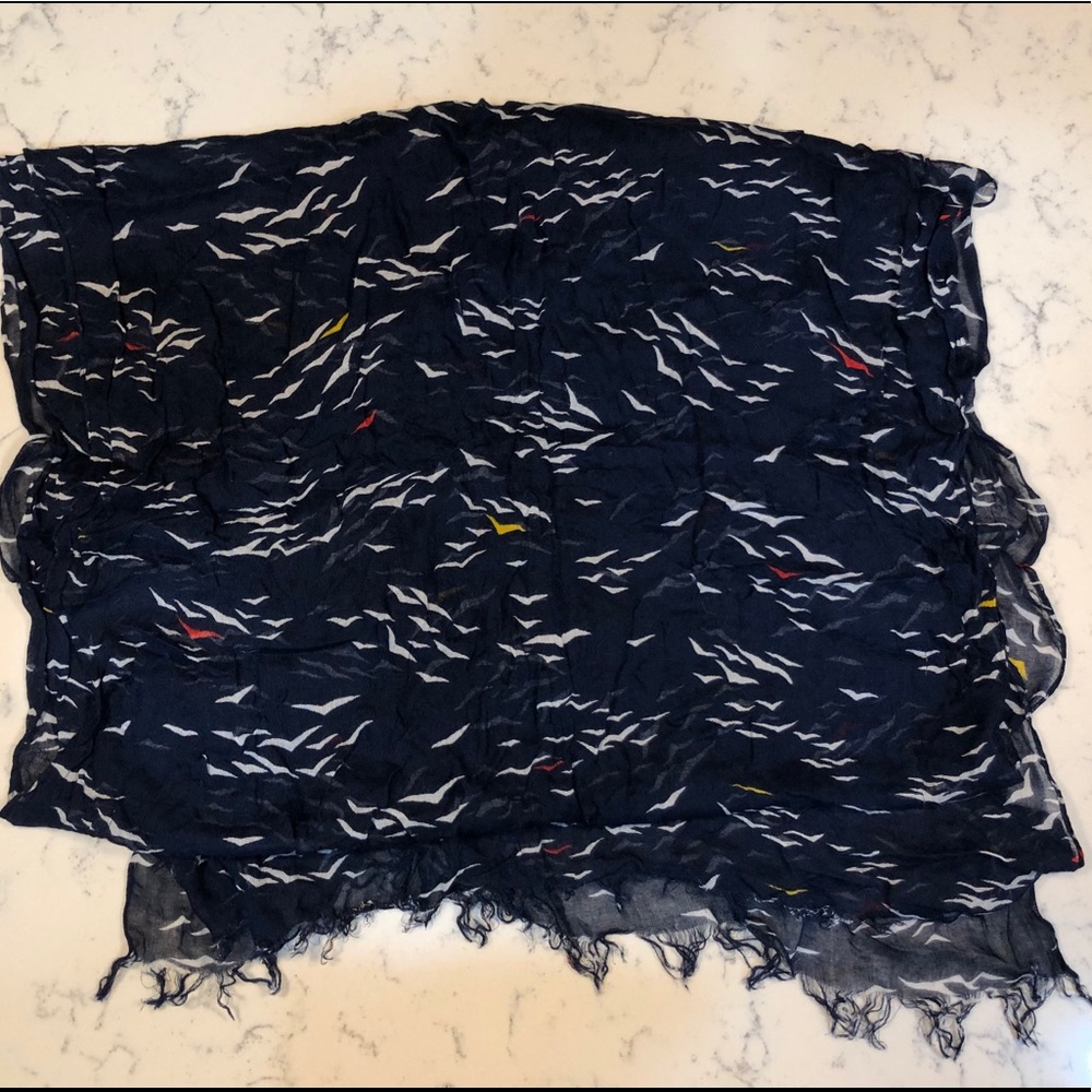 Banana Republic Bird Patterned Scarf